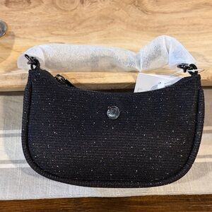 lululemon athletica Black Sparkle Mini Bag with Top Handle